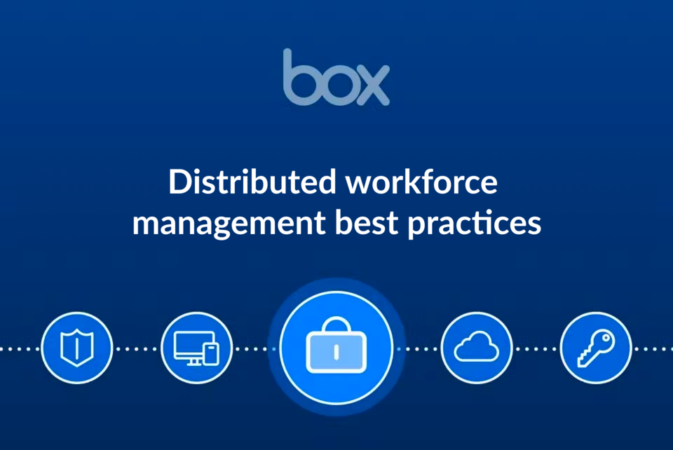 Thumbnail for a blog post on distributed workforce management best practices
